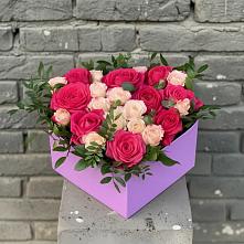 Цветочная композиция из Розы в коробке #REPLACE_PRED# Ногинске