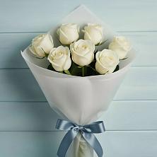 Букет 7 Белых роз Эдлесс Лав в Ногинске