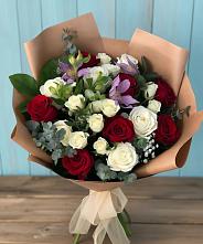 Букет цветов из:  Розы и Альстромерии #REPLACE_PRED# Ногинске