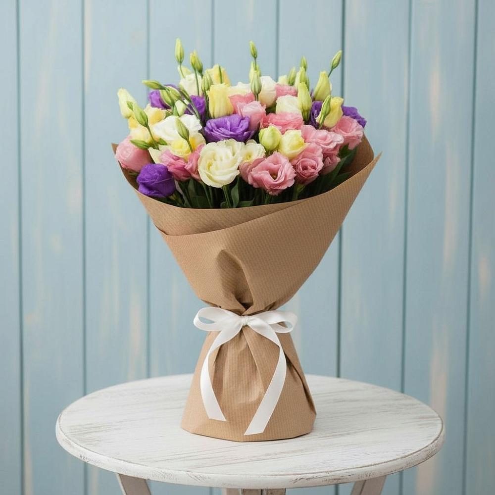 Букет цветов из: Лизиантусы в Ногинске