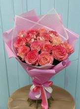 Букет 15 Розовых роз Равель #REPLACE_PRED# Ногинске